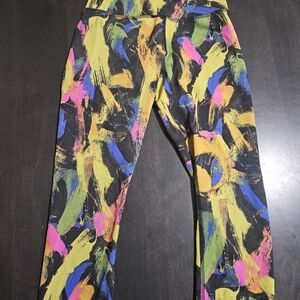Lululemon Colorful Abstract Print Leggings